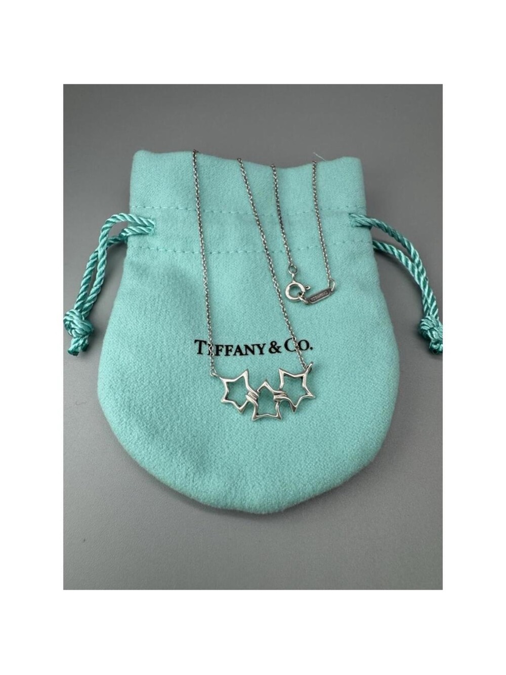 Tiffany & Co. Sterling Triple Star necklace *rare find*